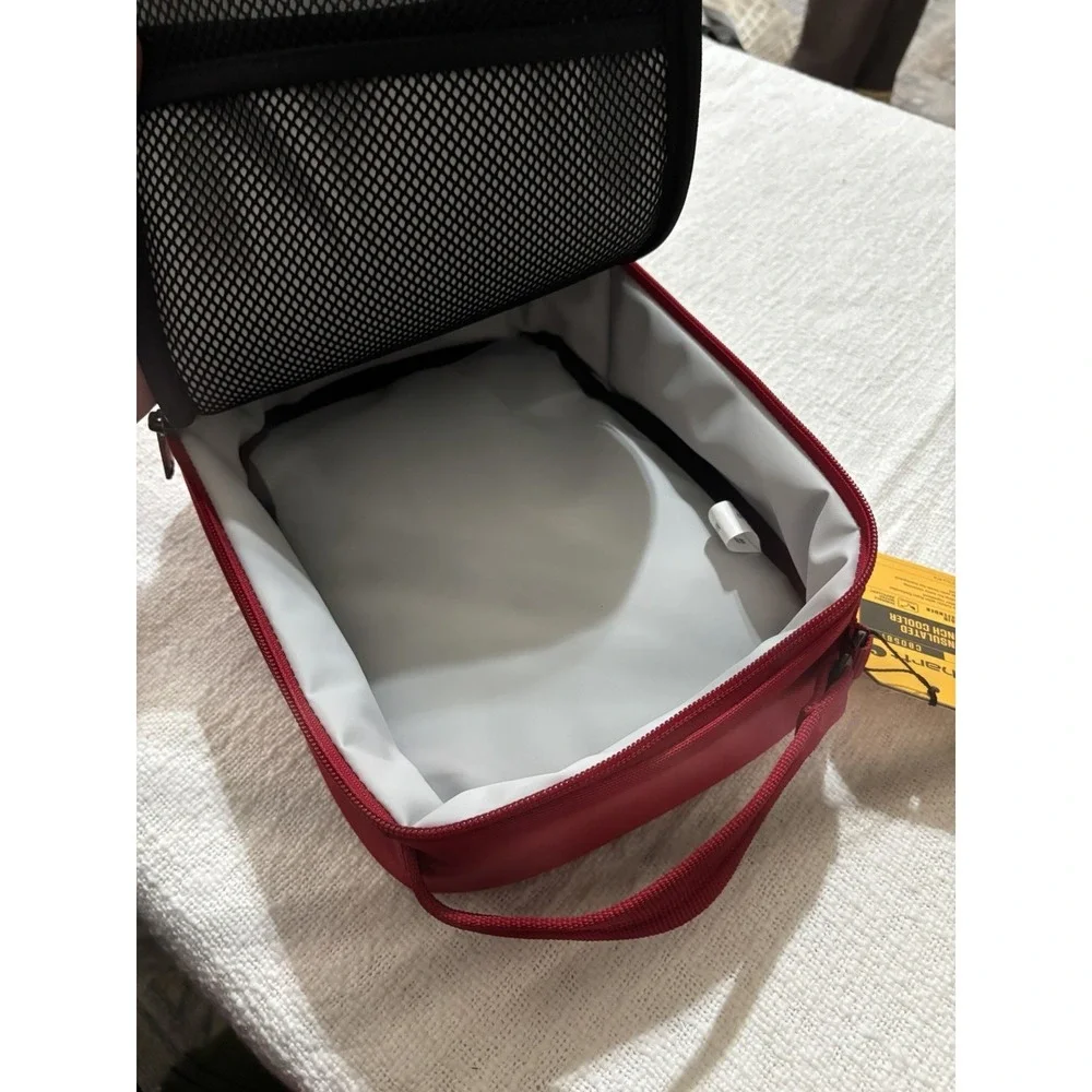 Carhartt Red Insulated Lunch Cooler CB0581 Zip‎ Bag With Carrying Handle NEW
